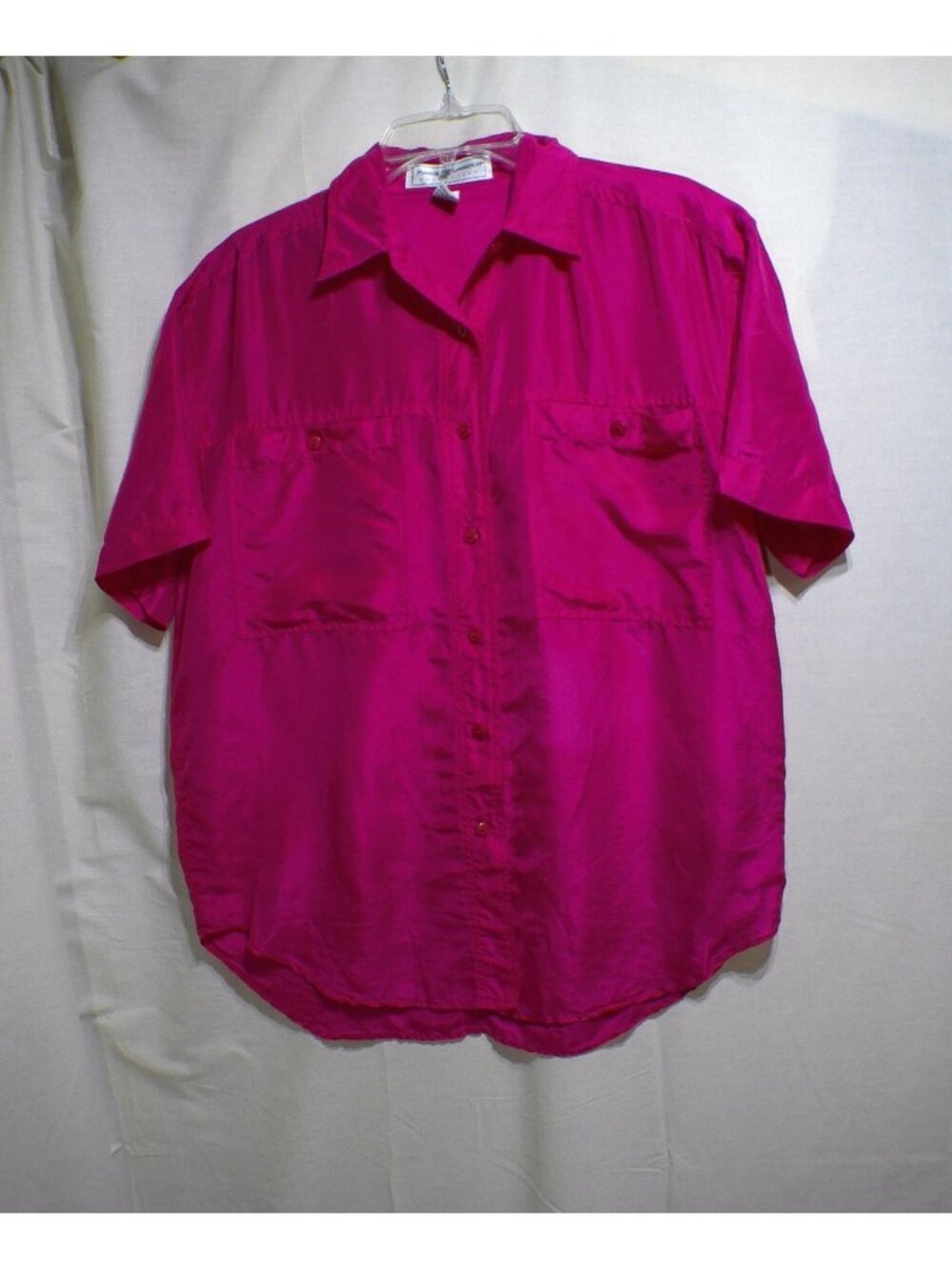 Maggie Lawrence Pink Blouse Silk Small Summer Barbie - Picture 1 of 5